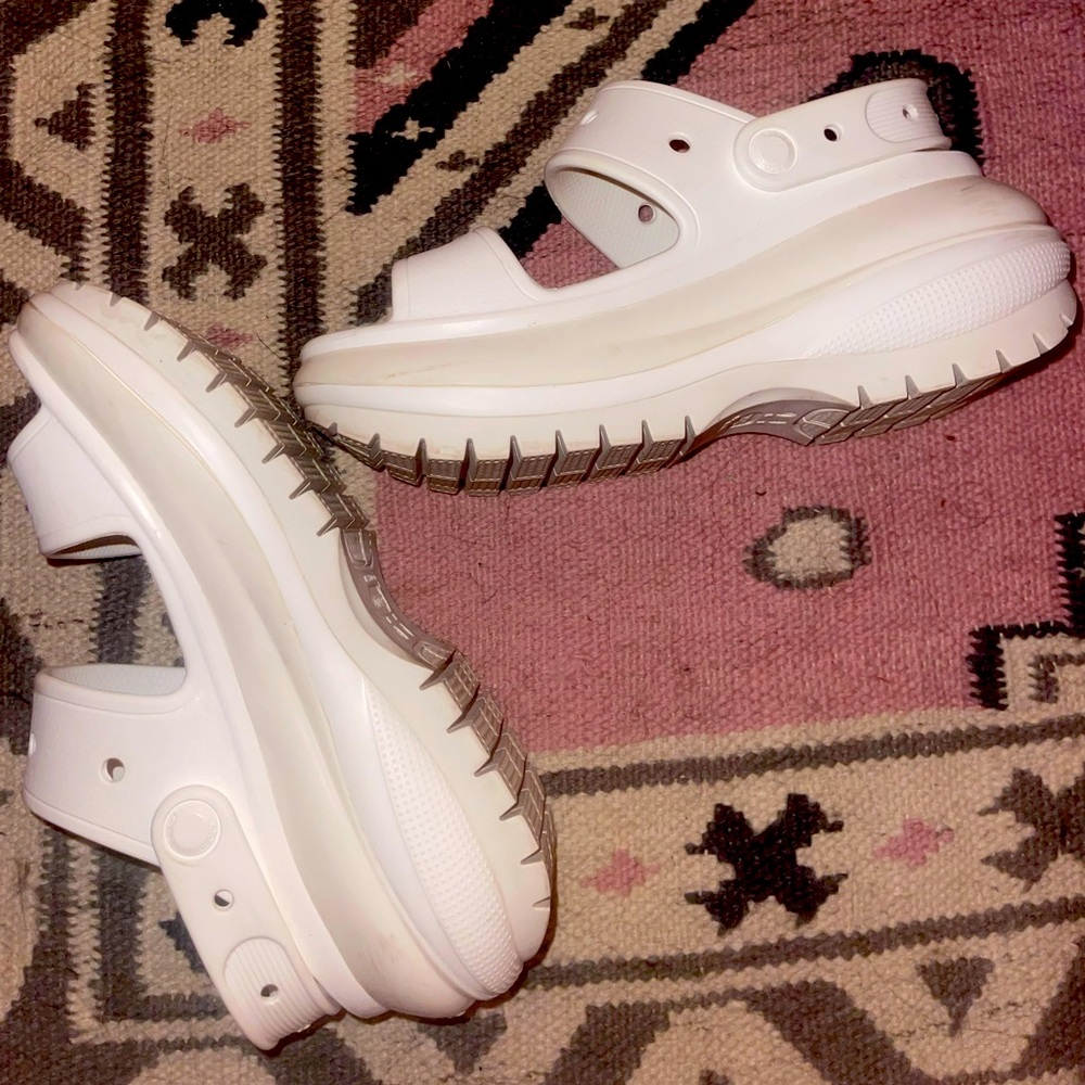 Crocs platform wedge sandals